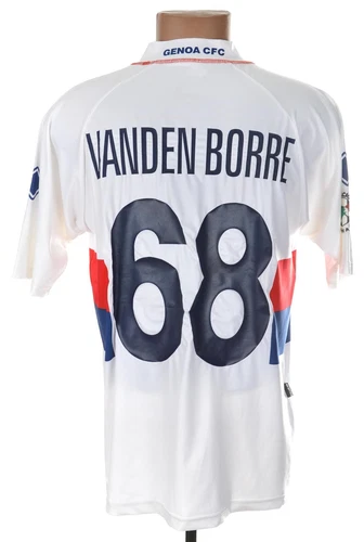 GENOA 2007/2008 AWAY FOOTBALL SHIRT XL MATCH WORN ISSUE #68 VANDEN BORRE