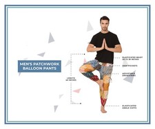 10Pc Lot Patchwork Harem Pants, Boho Hippie Harem Pants, Wide Leg Bohemian Pant