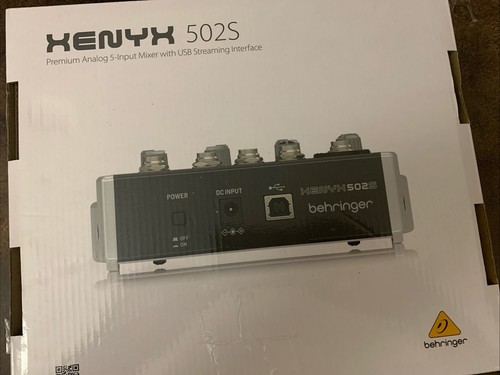 Behringer Xenyx 502S 5-Channel Analog Streaming Mixer - New In Box - Picture 5 of 10