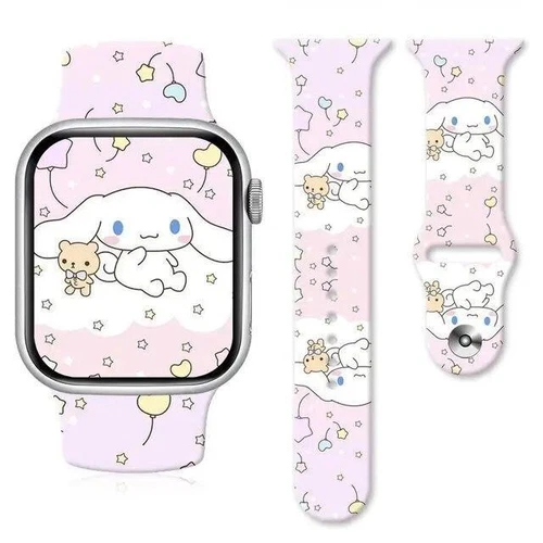 Anime Sannrio My Melody Cinnamoroll Kuromi Uhrenarmband für Apple Watch 8765 Stra - Bild 48 von 58