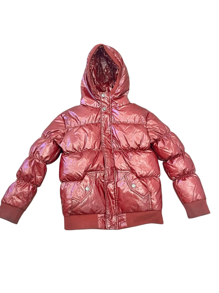 Appaman Kids 10 Brillo Brillante Royalre Rojo Hinchado Abrigo Chaqueta Abombado Foto 2 de 4