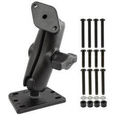 RAM-B-182U RAM Centered Reservoir Cover Double Ball Mount w/ Arm  Diamond Base