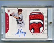 2016 National Treasures - STEPHEN PISCOTTY - Autograph Logo Patch Rookie #d/99