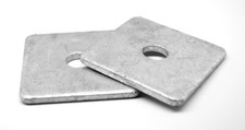 7/8" x 3" x 0.315 Square Plate Washer Low Carbon Steel Hot Dip Galvanized