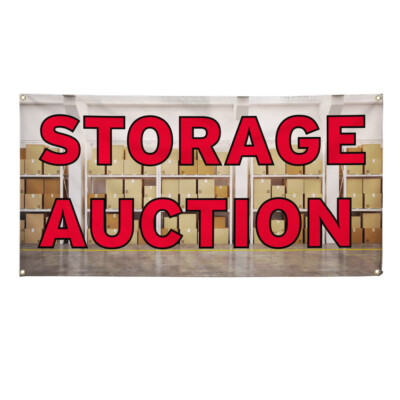Vinyl Banner Multiple Sizes Storage Auction Outdoor Advertising Printing Outdoor