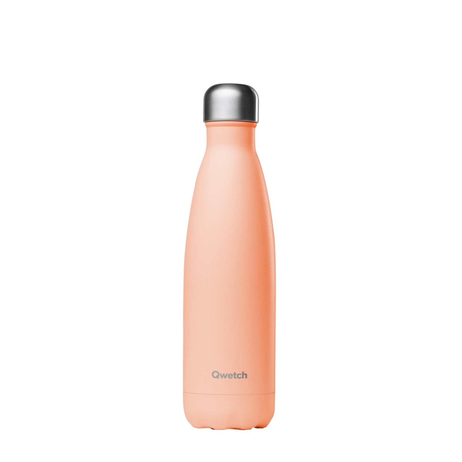 Qwetch Pastel Peach Insulated Stainless Steel Bottle - Reusable Drinks Bottle