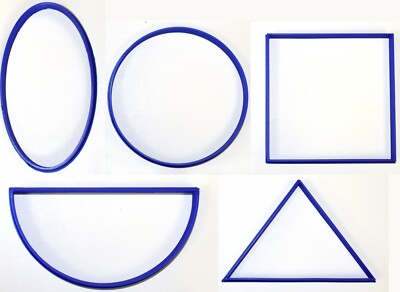 BASIC SHAPES PRE-K LEARNING GEOMETRY SET OF 5 COOKIE CUTTER TOOL USA PR1015