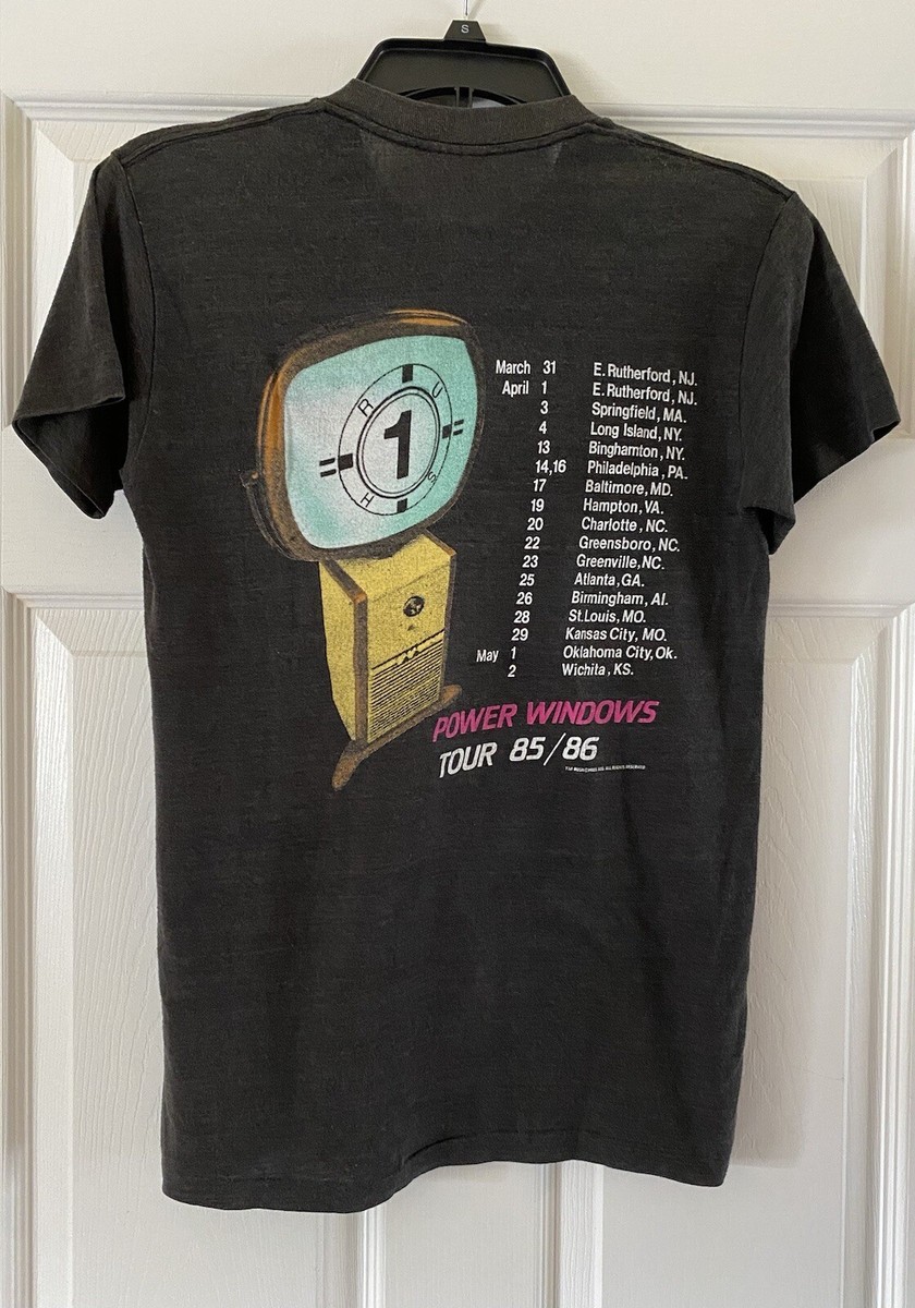 RUSH: VINTAGE “POWER WINDOWS” TOUR (1985-86) T-SHIRT. Preowned