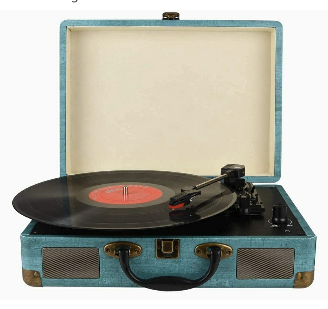 KEDOK M435 Bluetooth Record Player speed wireless, Built in