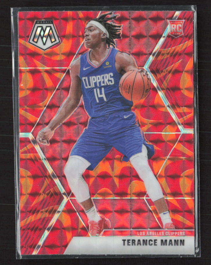 2019-20 Panini Mosaic #246 Terance Mann Reactive Orange RC (A)