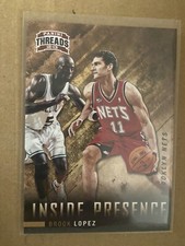 2012-13 Panini Threads Inside Presence Nets Basketball Card #7 Brook Lopez 