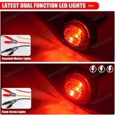 Led Marker Lights Flash 34 Inch Round 12v Side Bullet Light For Truck Trailer Led Marker Lights Flash 34 Inch Round 12v Side Bullet Light For Truck Trailer