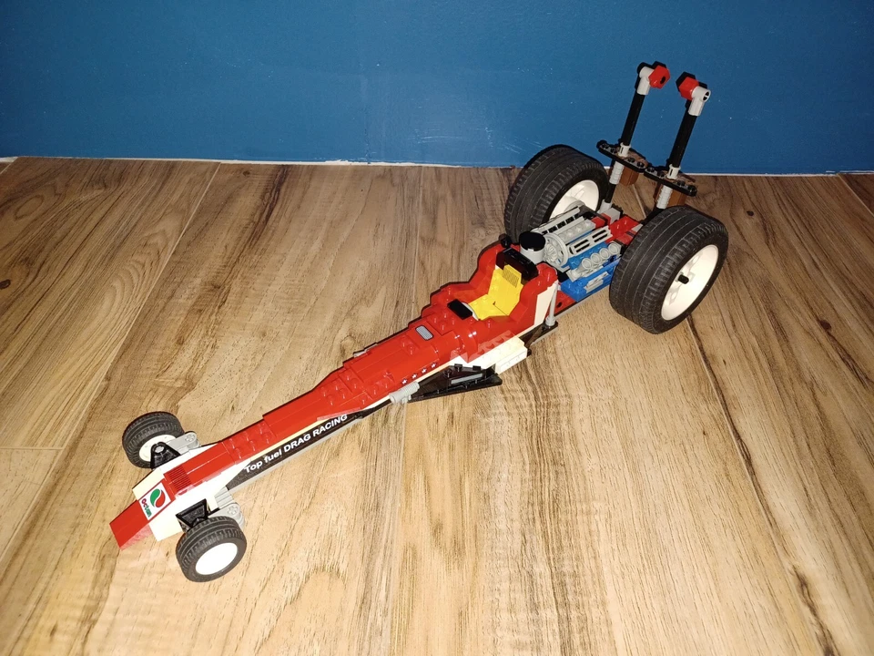 VINTAGE LEGO Team Model 5533 Red Fury Octan Drag Racer INCOMPLETE AS IS  - Image 2 of 4