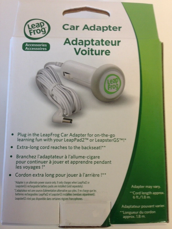 LeapFrog Car Adapter Works with LeapPad 2 or Leapster GS Model:690-11291 - Image 2 of 4
