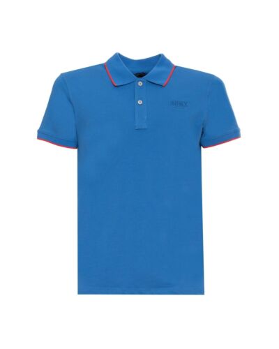 Husky Solid Colour Cotton Polo Shirt with Button Fastening  -  Polos  - Strong - Picture 1 of 4
