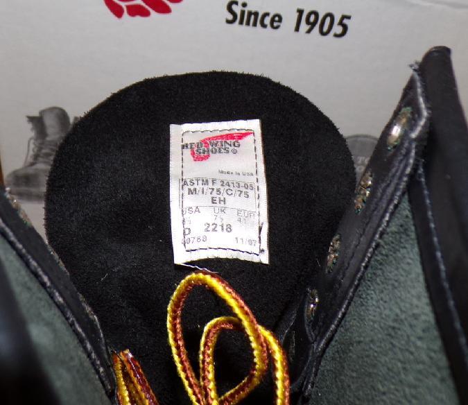 GREAT RED WING Made in USA 2218 BLACK Logger Work Boots MANY SIZES