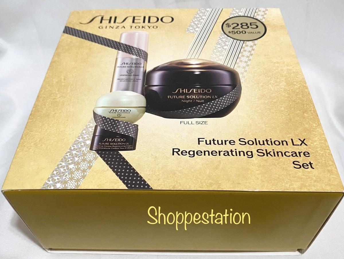 Shiseido Future Solution LX Regeneration Skincare 4 Pcs Set New In