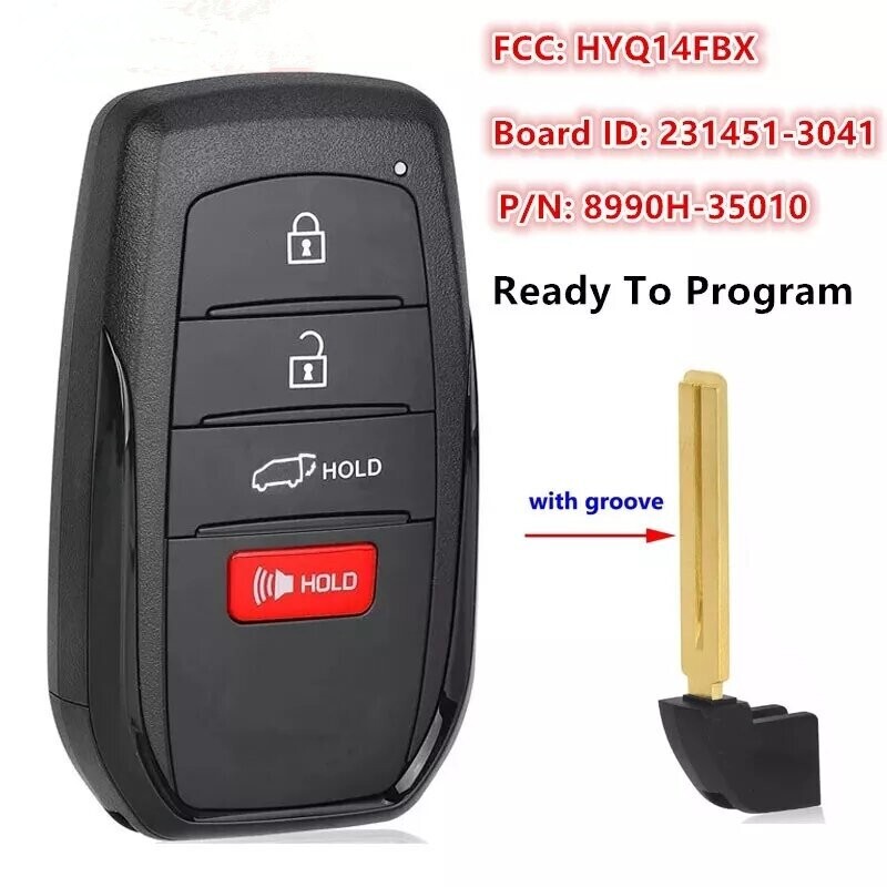 For 2021 2022 2023 2024 Toyota Venza Smart Pro Keyless Remote Key