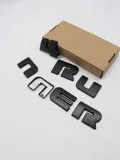 Matte Blackout Emblem Overlay Kit For 4Runner Pro Sport Rear Liftgate Nameplate