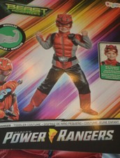 Baby Boy Beast Morphers Power Rangers Red Ranger Muscle Halloween Costume 2T-4T