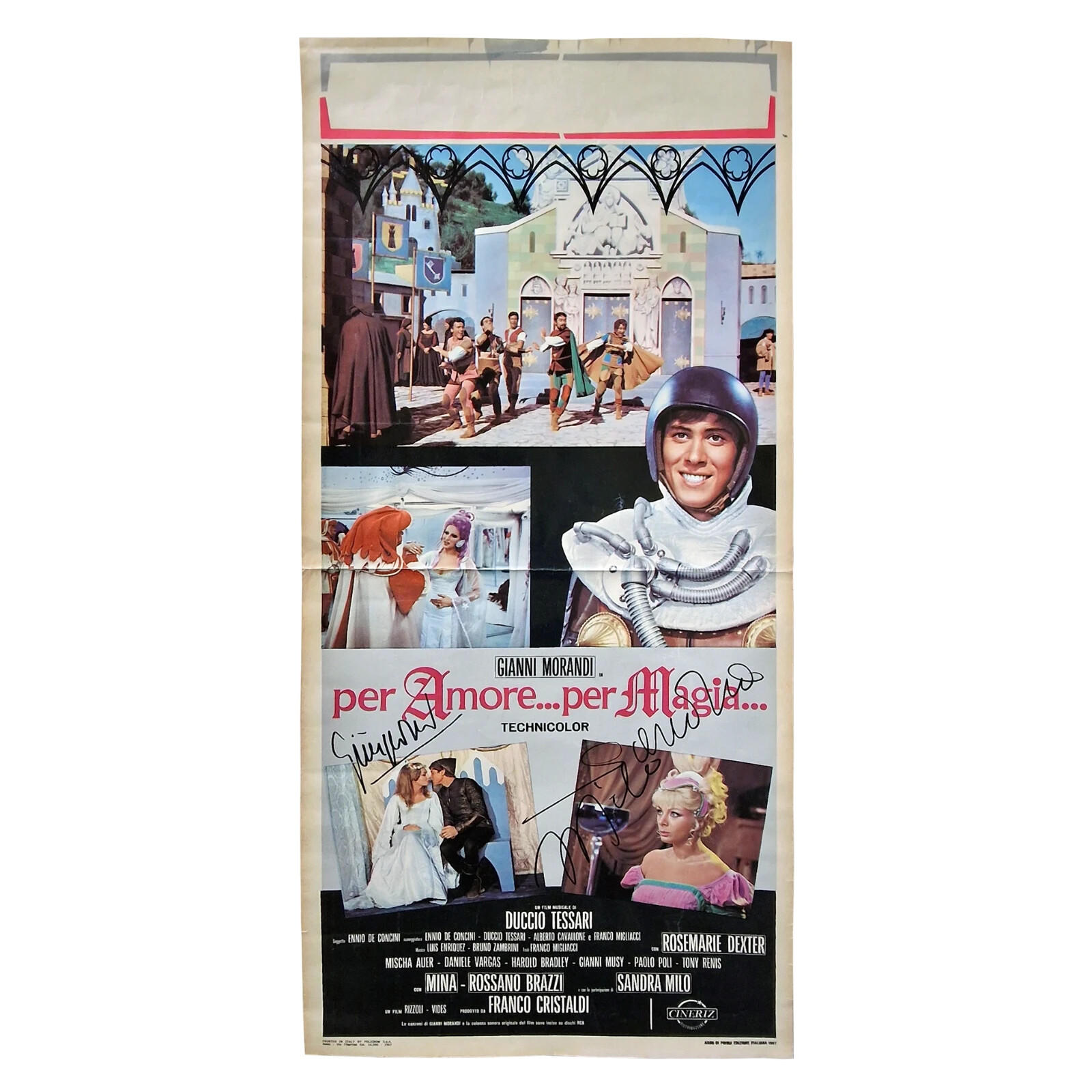 Locandina originale film Per amore... per magia... (1967) - Regia di Duccio Tessari