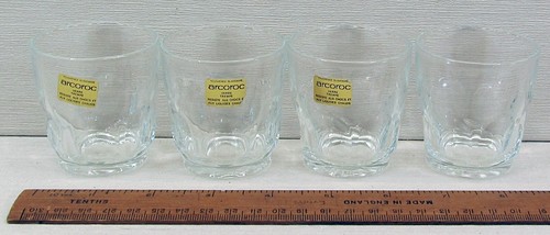 Vintage Arcoroc Lancer France Vodka Liquor Shot Glass Glasses Set Of 4 - Picture 2 of 4