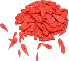 200 Pcs Red Carrot/Water Drop Shaped Buttons Creative Wooden Snowman Nose Button