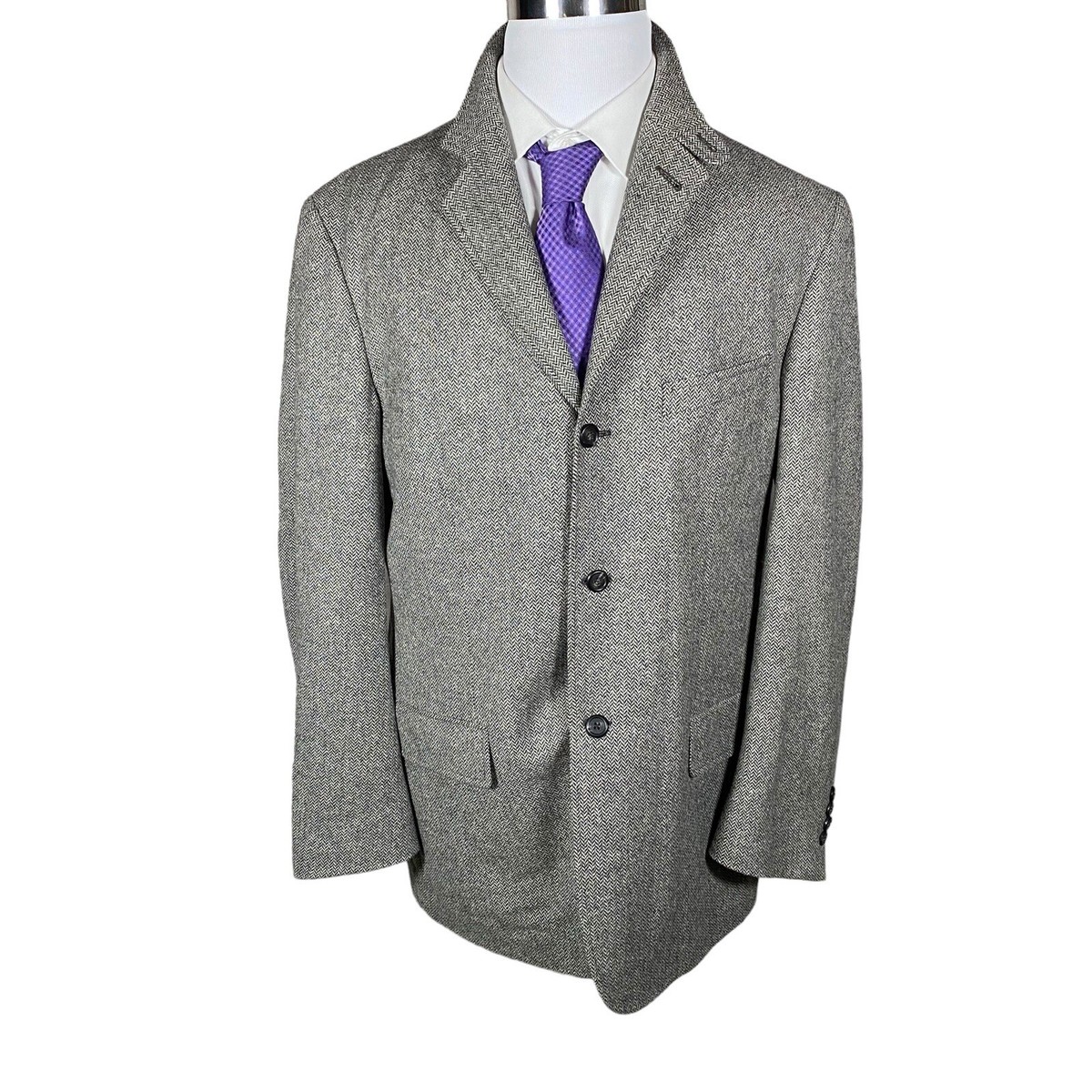 ジャケット・アウター 90s Vintage Ralph Lauren Nep Tweed Coat Vintage 90s Polo Ralph Lauren Tweed Jacket Mens L USA Made | The