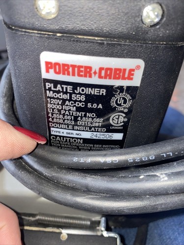Porter Cable model 556 Plate Joiner 