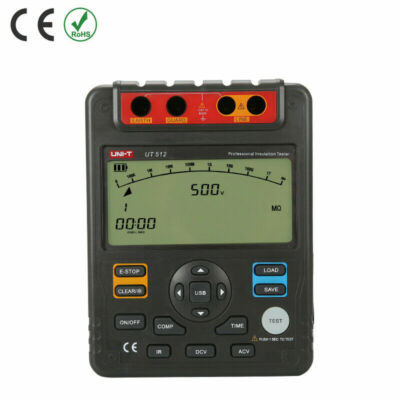 UNI-T UT512 Insulation Resistance Tester Voltmeter Car Range 2500V 100GΩ