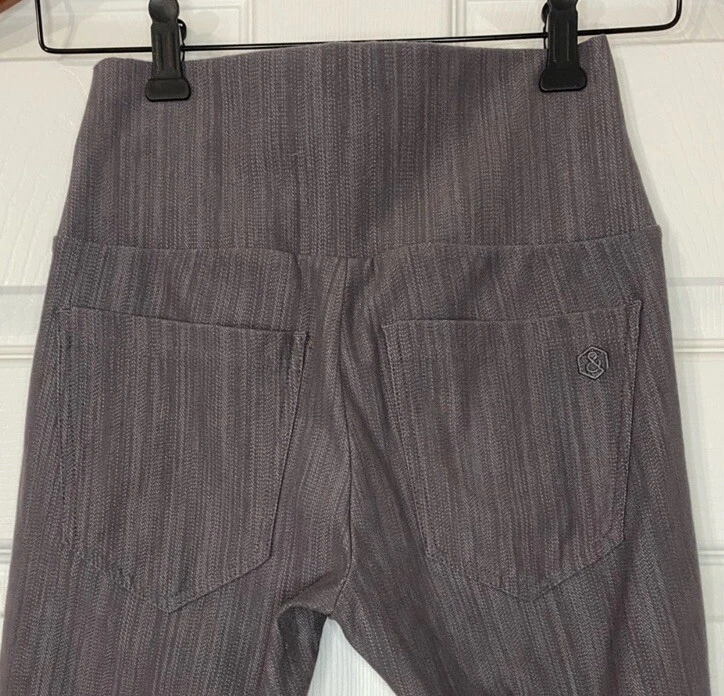 Agnes & Dora™ Knit Jegging Mesh Charcoal Women’s XS Athletic Workout Athlesiure - Image 3 of 4