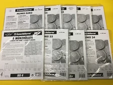 Numis Münzhüllen Leuchtturm 5er Pack AUSWAHL 4 6 17 25 34 44 55 66 MIX KMS K50 
