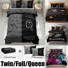 3Pcs Digital Printed Bedding Set Comforter Cover Pillowcase Twin/Full/Queen Size