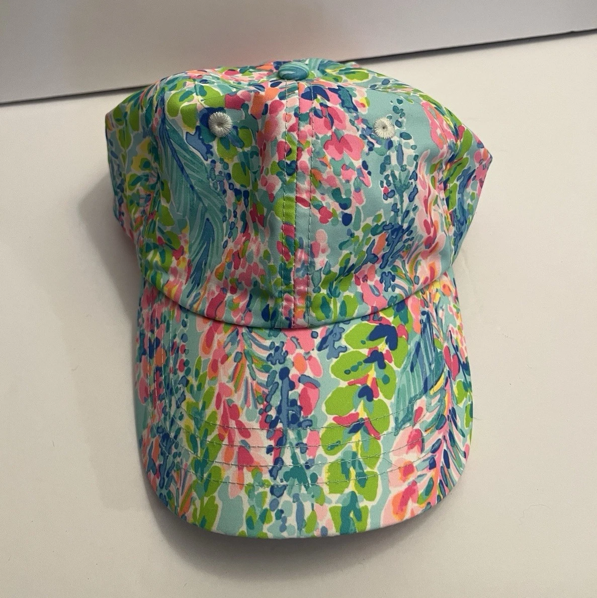 NWT Lilly Pulitzer Chambray Logo Hat in “Oceanfront Blue” LIMITED EDITION lilly pulitzer hat products for sale | eBay main image 3
