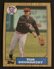 1987 Topps Tom Brunansky Baseball Card #776 Twins OF VG O/C