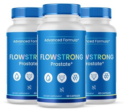 Flow Strong, Flowstrong Advanced Dietary Supplement Prostate Pills 3 Pack 180CT
