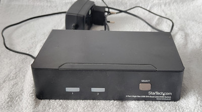 StarTech 2 Port DVI KVM Switch mit USB Audio und USB 2.0 Hub (SV231DVIUAHR))