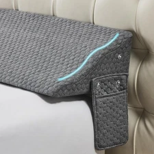 King Size Bed Wedge Pillow for Headboard Gap, Wedge Pillow Headboard with Sid...