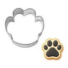 Dog Cat Paw 2.5'' Cookie Cutter Metal Pet Animal Shelter Treats Made in the USA
