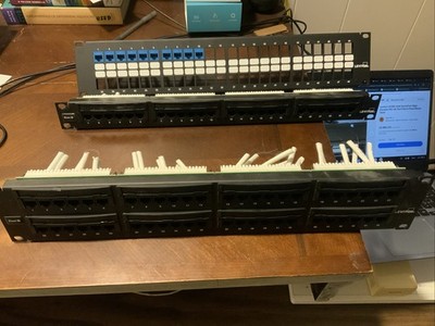 Leviton 69586-U48 - CAT 6 Universal Patch Panel - 48 Port Plus  24 Port + Quick