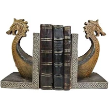 Nautical coastal sea kingdom scandinavian viking dragon longship prow 