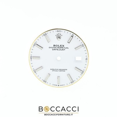 ROLEX weißes Zifferblatt für Datejust 41 126300 126334 Chromalight (TOP ZUSTAND)