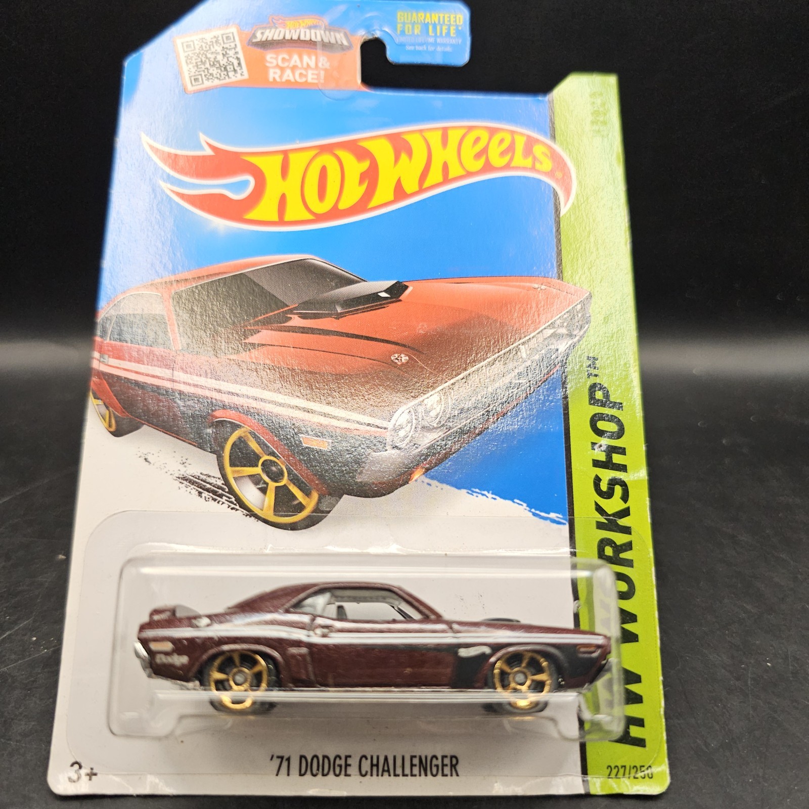2015 Hot Wheels '71 DODGE CHALLENGER #227 Maroon Copper