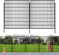 10 Panels Garden Fencing Animal Barrier, 33 In H X 24 Ft L Dog Fence Outdoor f