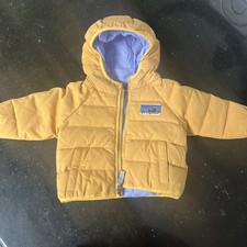 Patagonia Baby Cotton Down Jacket Hooded Puffer Jacket NWOT 3-6 mo B11003-5 
