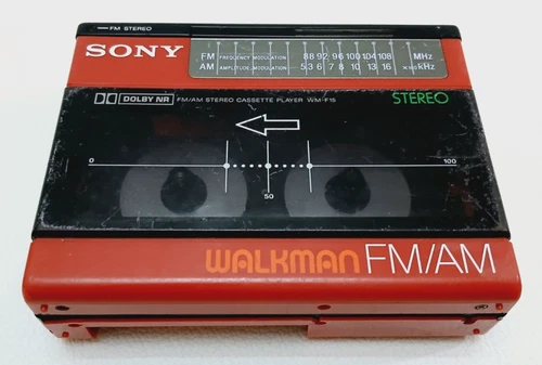 Vintage Sony FM/AM Stereo Walkman WM-F15 - For Parts Not working