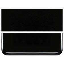 BE100 Black Opal 90 COE Bullseye Fusing Glass Sheet 5x5 inch 3mm 90COE