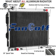 3 Row Aluminum Radiator For 2000-2005 2006 Toyota Tundra 3.4L 4.0L V6 AT/MT