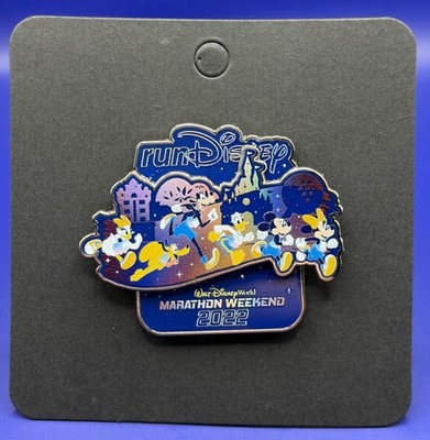 2022 RunDisney Walt Disney World 50th Marathon Weekend Fab Five Logo Pin