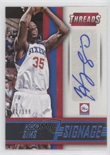2014-15 Panini Threads Signage 62/199 Henry Sims #6 Auto ii1